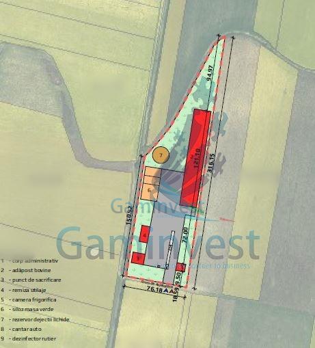 Land with a project approved on European funds, farm, Bihor