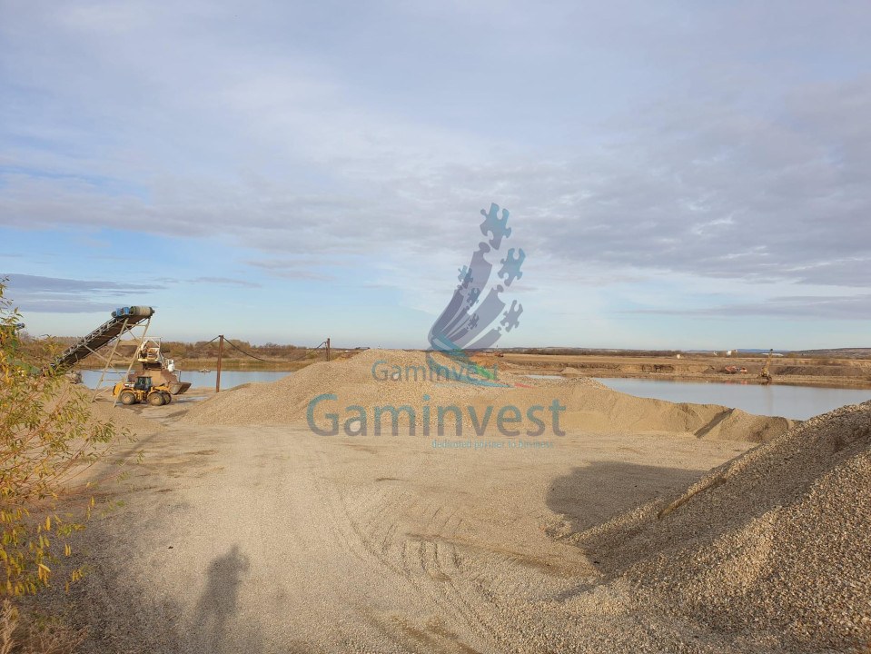 Gravel pit for sale with equipment, Oradea, Bihor county, Romania