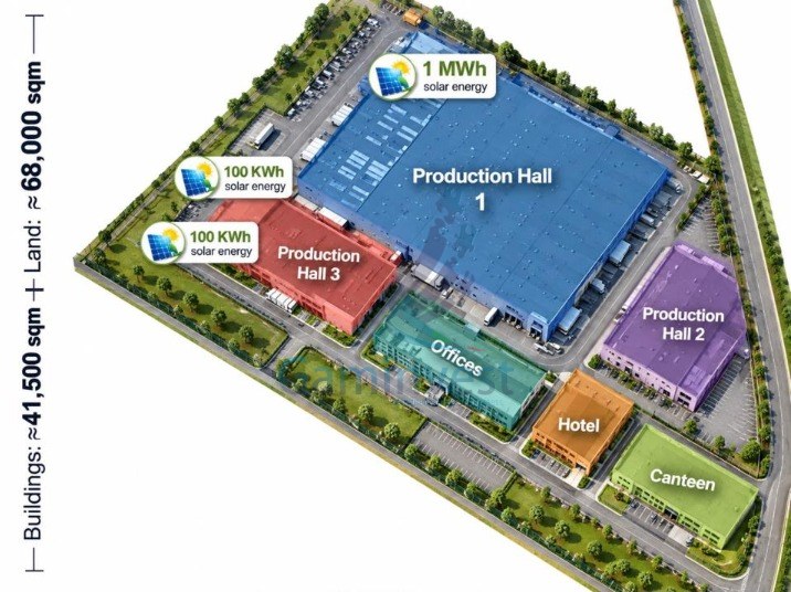 Platformă industrială de 6,8 ha cu facilități de producție și parc fotovoltaic in Oradea, Romania