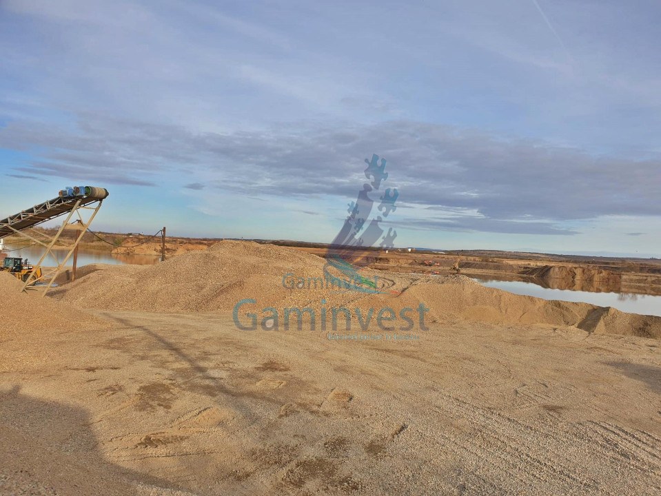 Gravel pit for sale with equipment, Oradea, Bihor county, Romania